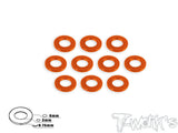 TA-007 Aluminum 3mm Bore Washer 0.75mm 10pcs.