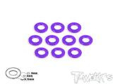 TA-007 Aluminum 3mm Bore Washer 0.75mm 10pcs.