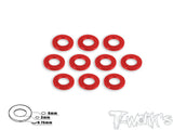 TA-007 Aluminum 3mm Bore Washer 0.75mm 10pcs.
