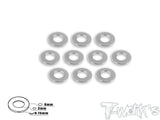 TA-007 Aluminum 3mm Bore Washer 0.75mm 10pcs.