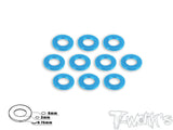 TA-007 Aluminum 3mm Bore Washer 0.75mm 10pcs.