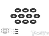 TA-008 Aluminum 3mm Bore Washer 1.0mm 10 pcs.