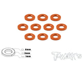 TA-008 Aluminum 3mm Bore Washer 1.0mm 10 pcs.