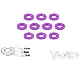 TA-008 Aluminum 3mm Bore Washer 1.0mm 10 pcs.