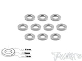 TA-008 Aluminum 3mm Bore Washer 1.0mm 10 pcs.