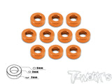 TA-009 Aluminum 3mm Bore Washer 2.0mm 10pcs.
