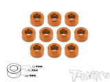 TA-011 Aluminum 3mm Bore Washer 5.0mm 10pcs.