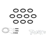 TA-013 Aluminum 4mm Bore Washer 0.5mm 10pcs.