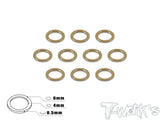 TA-013 Aluminum 4mm Bore Washer 0.5mm 10pcs.