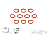 TA-013 Aluminum 4mm Bore Washer 0.5mm 10pcs.