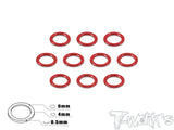 TA-013 Aluminum 4mm Bore Washer 0.5mm 10pcs.