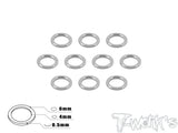 TA-013 Aluminum 4mm Bore Washer 0.5mm 10pcs.