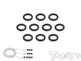 TA-014 Aluminum 4mm Bore Washer 0.75mm 10pcs.