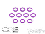 TA-014 Aluminum 4mm Bore Washer 0.75mm 10pcs.