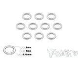 TA-014 Aluminum 4mm Bore Washer 0.75mm 10pcs.