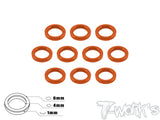 TA-015 Aluminum 4mm Bore Washer 1.0mm 10pcs.