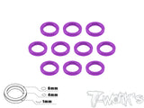 TA-015 Aluminum 4mm Bore Washer 1.0mm 10pcs.