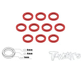 TA-015 Aluminum 4mm Bore Washer 1.0mm 10pcs.