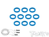 TA-015 Aluminum 4mm Bore Washer 1.0mm 10pcs.