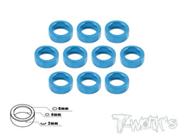 TA-016 Aluminum 4mm Bore Washer 2.0mm 10pcs.