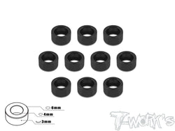 TA-017 Aluminum 4mm Bore Washer 3.0mm 10pcs.