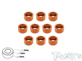 TA-017 Aluminum 4mm Bore Washer 3.0mm 10pcs.