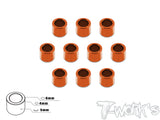 TA-018 Aluminum 4mm Bore Washer 5.0mm 10pcs.