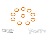 TA-048 Aluminum 6mm Bore Washer 0.75mm  10pcs.