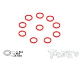 TA-048 Aluminum 6mm Bore Washer 0.75mm  10pcs.