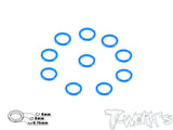 TA-048 Aluminum 6mm Bore Washer 0.75mm  10pcs.