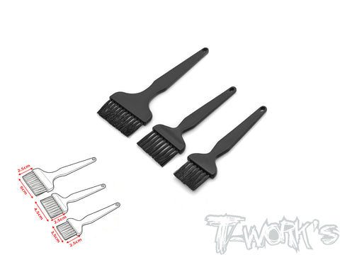 TA-061 Width Board Cleaning Nylon Bristle Brush 3pcs./set