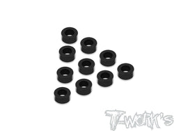 TA-103BK 7075-T6 3x2.5mm Bore Washer 10Pcs.( Black )