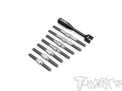 TB-342   64 Titanium Turnbuckle Set( For Team Associated RC10 4WD )