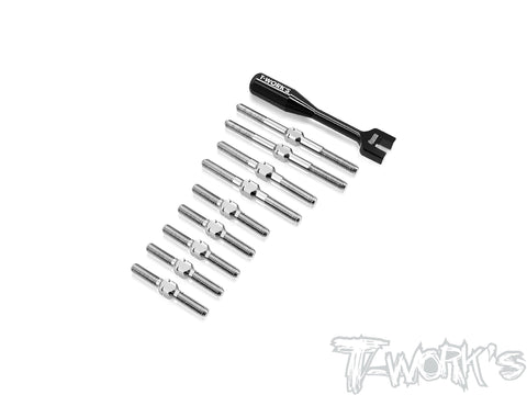 TB-TC8	 64 Titanium Turnbuckle Set( For Team Associated TC8 )