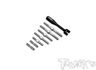 TB-TRF421X  64 Titanium Turnbuckle Set  ( For Tamiya TRF 421X)