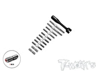 TB-X4F'27	64 Titanium Turnbuckle Set  ( For Xray X4F 2027)