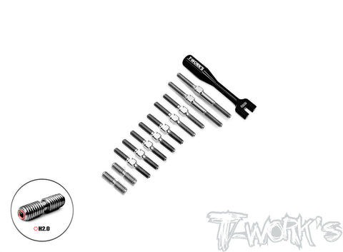 TB-X4F'27	64 Titanium Turnbuckle Set  ( For Xray X4F 2027)