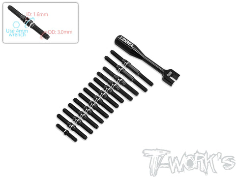 TBB-A11   64 Titanium Black Coating Turnbuckle Set ( For ARC A11 )