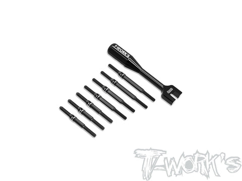 TBB-MO3.0   64 Titanium Black Coating Turnbuckle Set  ( For Yokomo MO2.0/MO3.0)