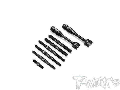 TBB-RC8B4.2   64 Titanium Black Coating Turnbuckle Set( For Team Associated RC8 B4.2 )