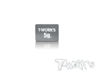 TE-207-L	Adhesive Type 5g Tungsten Balance Weight    13.8 x 18.9 x 1mm ( For Awesomatix A800R/A800RR )