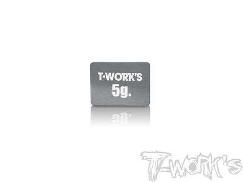 TE-207-L	Adhesive Type 5g Tungsten Balance Weight    13.8 x 18.9 x 1mm ( For Awesomatix A800R/A800RR )