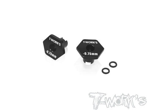 TE-231-SCH-C   6mm Bearing Wheel Hub Axle -0.75mm  ( Schumacher Mi9/FT9 ) 2pcs.