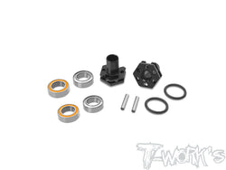 TE-231-TC8-B   6mm Bearing Wheel Hub Axle +0.5mm ( Team Associated TC8 ) 2pcs.
