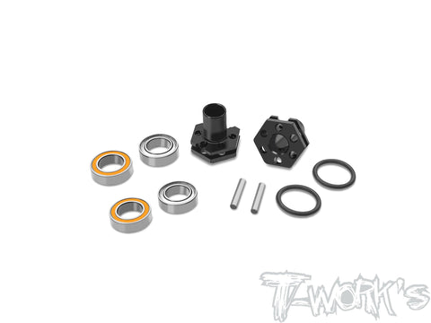 TE-231-TC8-B   6mm Bearing Wheel Hub Axle +0.5mm ( Team Associated TC8 ) 2pcs.