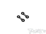 TE-X4-A-V2A   Alum. 0.5mm/1mm Front Roll Center Spacer Without Notch( For Xray X4 /X4'23/X4F'24/X4'25 ) 2pcs.