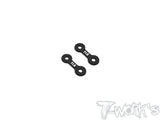 TE-X4-A-V2A   Alum. 0.5mm/1mm Front Roll Center Spacer Without Notch( For Xray X4 /X4'23/X4F'24/X4'25 ) 2pcs.