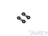 TE-X4-B-V2A   Alum. 0.5mm/1mm Rear Roll Center Spacer Without Notch ( For Xray X4 /X4'23/X4F'24/X4'25 ) 2pcs.
