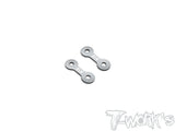 TE-X4-B-V2   0.5mm/1mm Rear Roll Center Spacer Without Notch ( For Xray X4 /X4'23/X4F'24/X4'25 ) 2pcs.