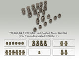 TO-200-B4.1  7075-T6 Hard Coated Alum. Ball Set ( For Team Associated RC8 B4.1 ) 21pcs.